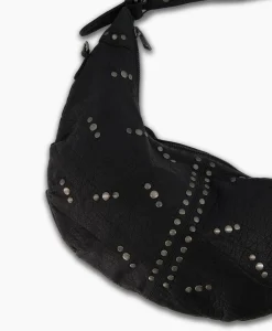Crossbody Tas Dagmar Rivet Washed Black Zwart^Nunoo Bags Best
