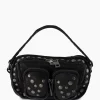 Crossbody Tas Helena Rivet Washed Black Zwart^Nunoo Bags New