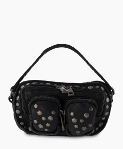 Crossbody Tas Helena Rivet Washed Black Zwart^Nunoo Bags New