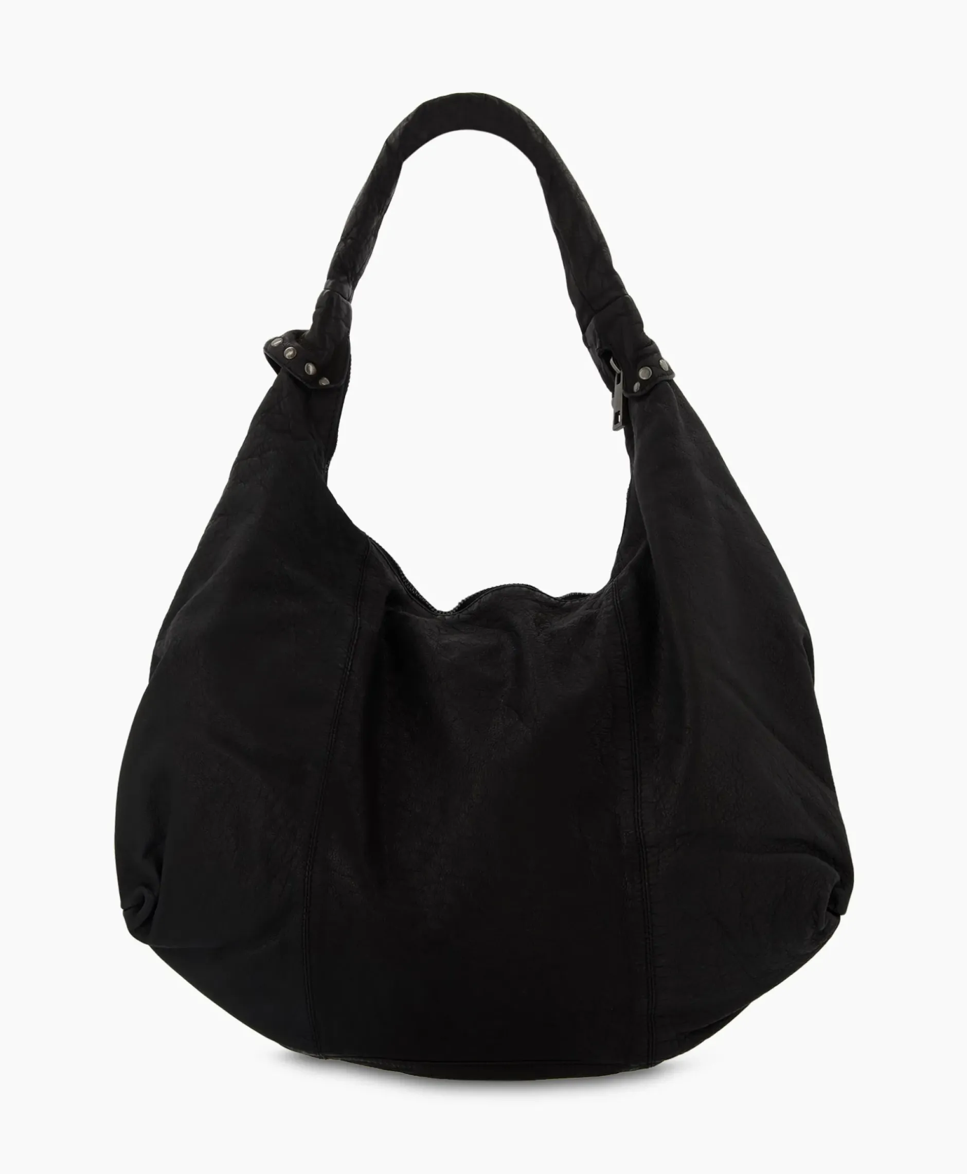 Crossbody Tas Maxi Dandy Rivet Washed Black Zwart^Nunoo Bags New