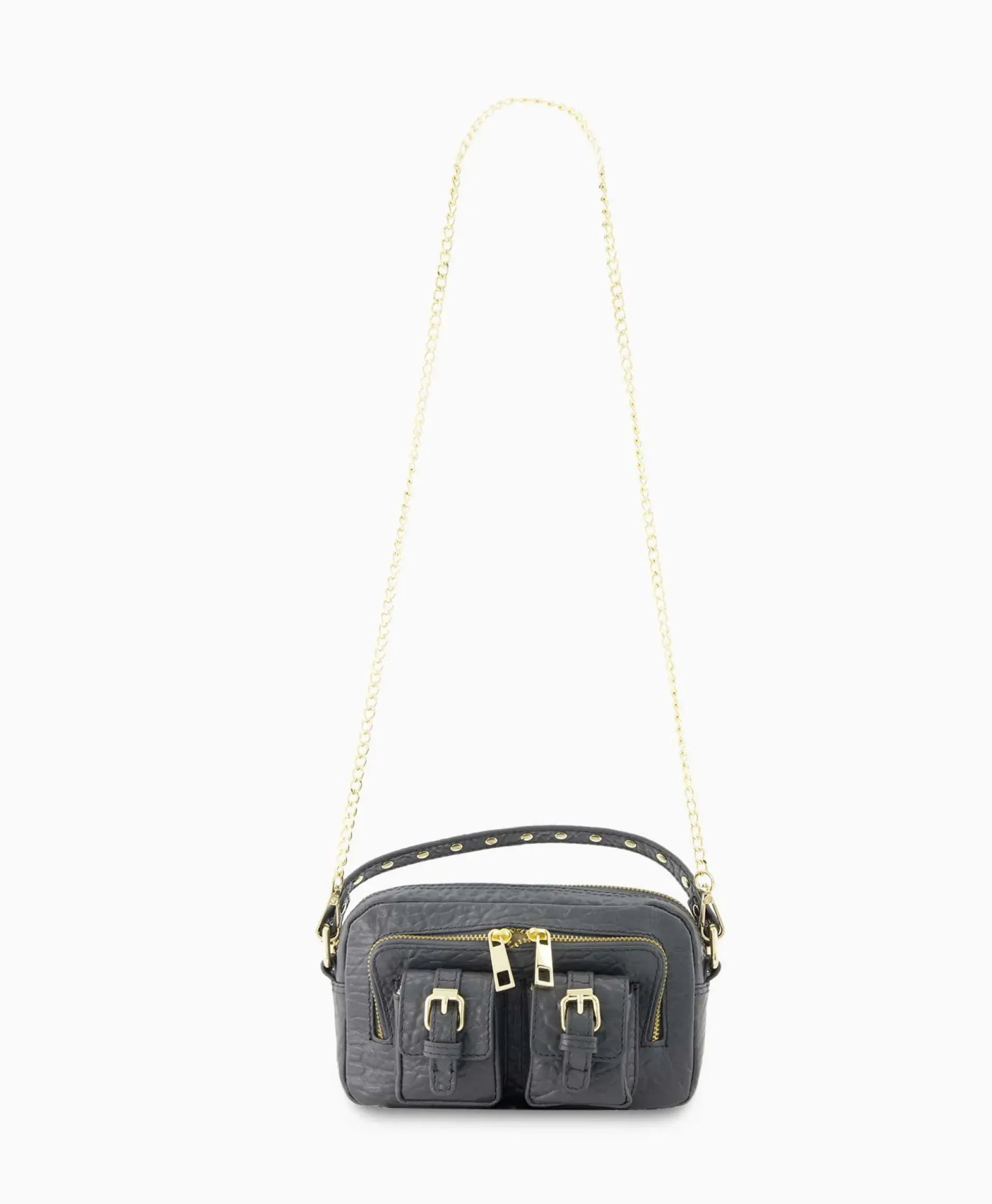 Schouder / Hand Tas Helena Buckle New Zealand Grijs^Nunoo Bags Discount