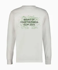 Longsleeve Waves Of Togetherness Off White^Olaf Hussein Hot