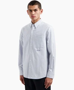 Overhemd Oxford Stripe Blauw^Olaf Hussein Clearance