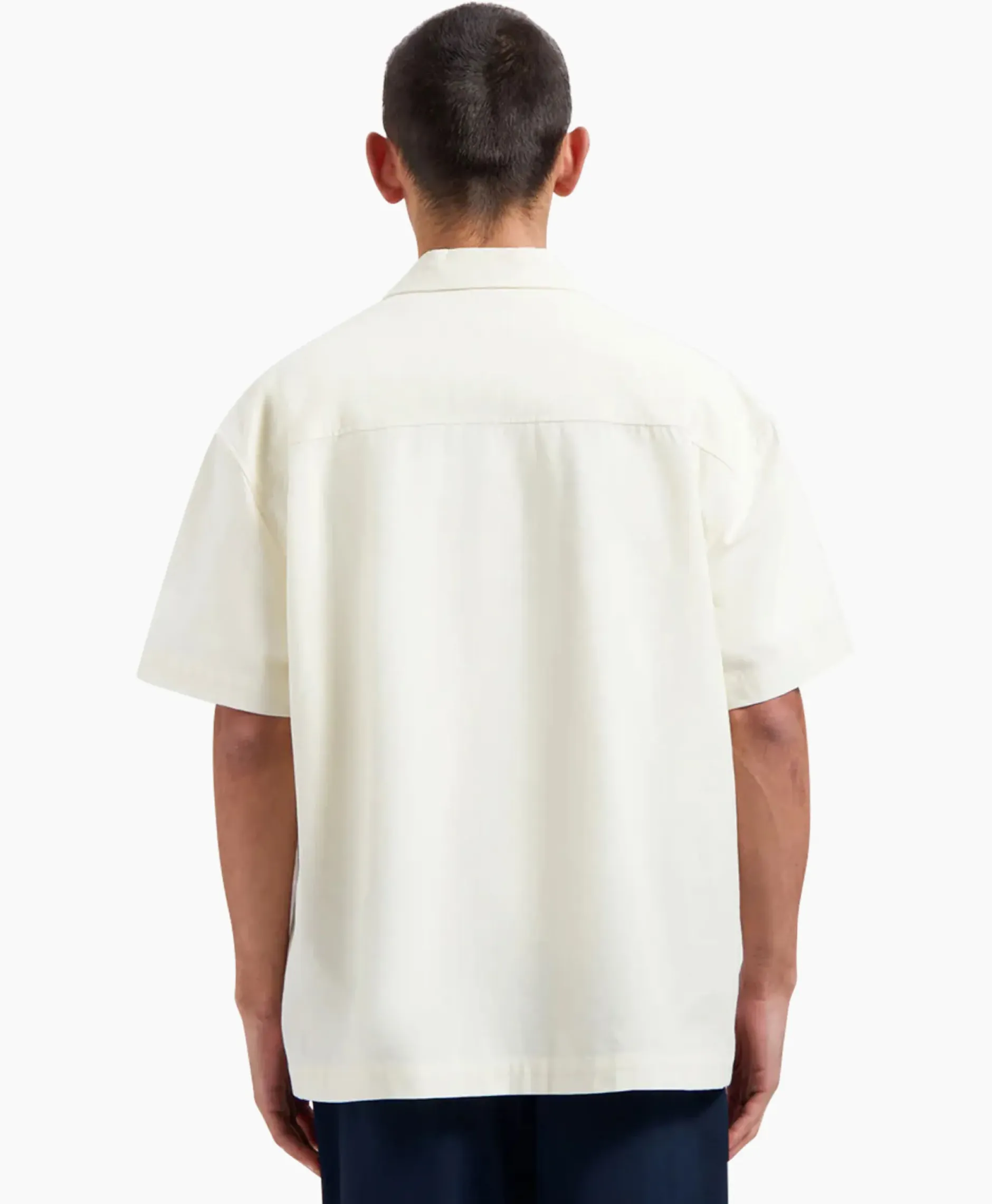 Overshirt Cotton Linen Ss Ecru^Olaf Hussein Discount