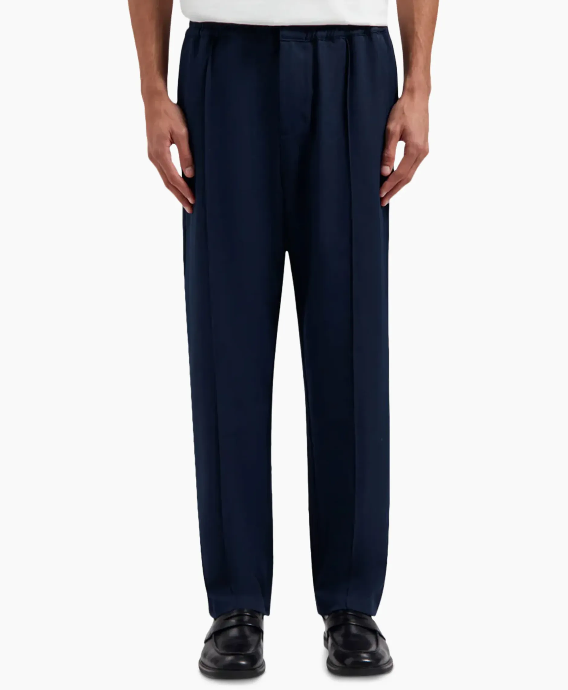 Pantalon Pintuck Donker Blauw^Olaf Hussein Sale