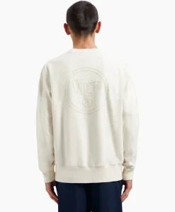 Pullover Face Chainstitch Off White^Olaf Hussein Discount