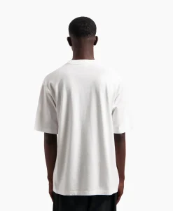 T-Shirt Blur Logo Wit^Olaf Hussein Best
