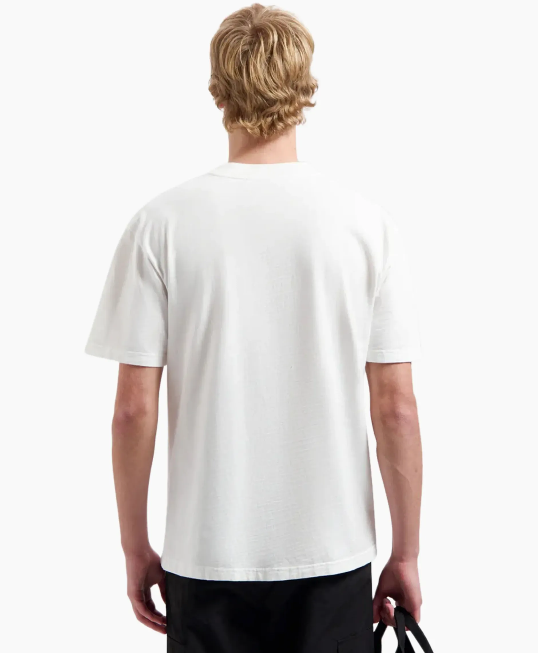 T-Shirt Korte Mouw Watercolor Logo Slub Off White^Olaf Hussein Clearance