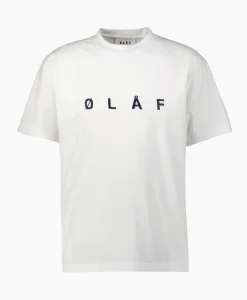 T-Shirt Korte Mouw Embroidery Off White^Olaf Hussein Discount