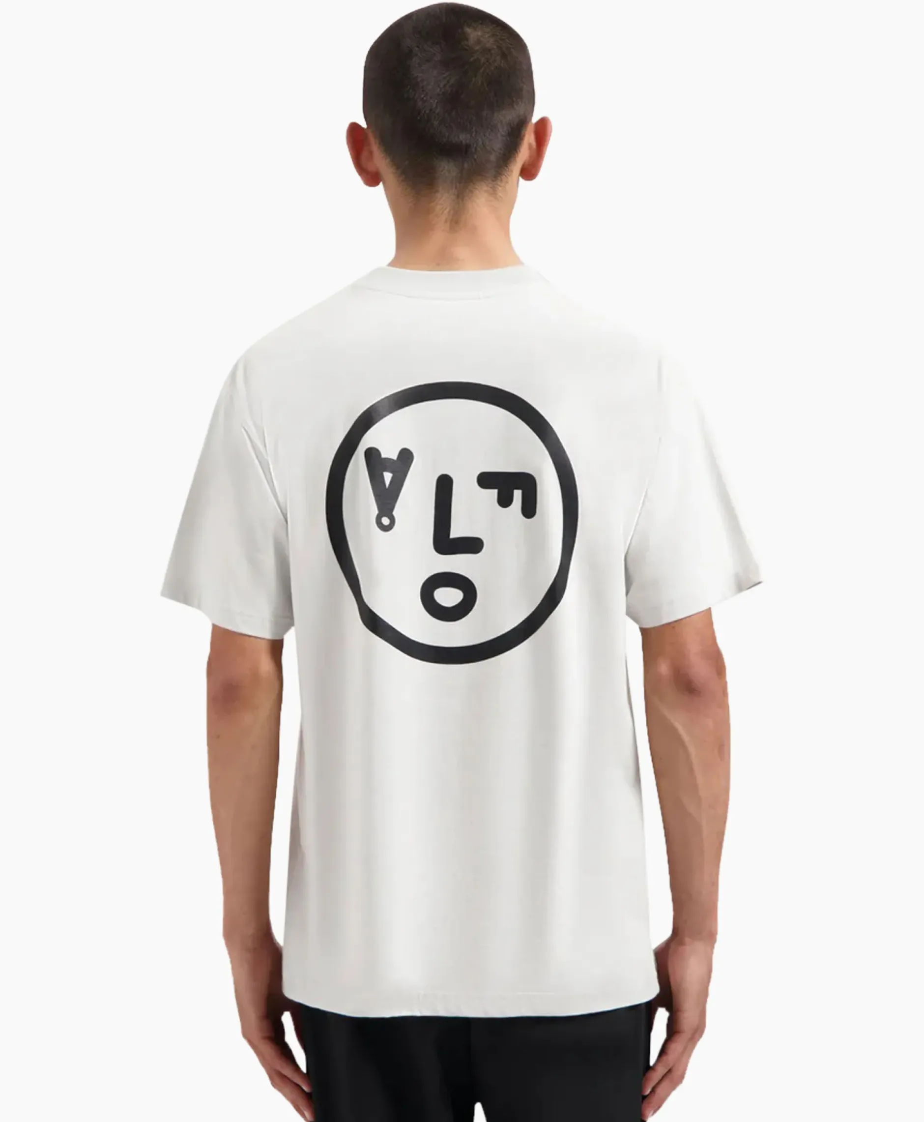 T-Shirt Korte Mouw Face Wit^Olaf Hussein