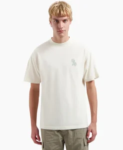 T-Shirt Korte Mouw Layered Logo Off White^Olaf Hussein New