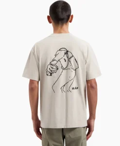 T-Shirt Korte Mouw Diver Cement^Olaf Hussein Online