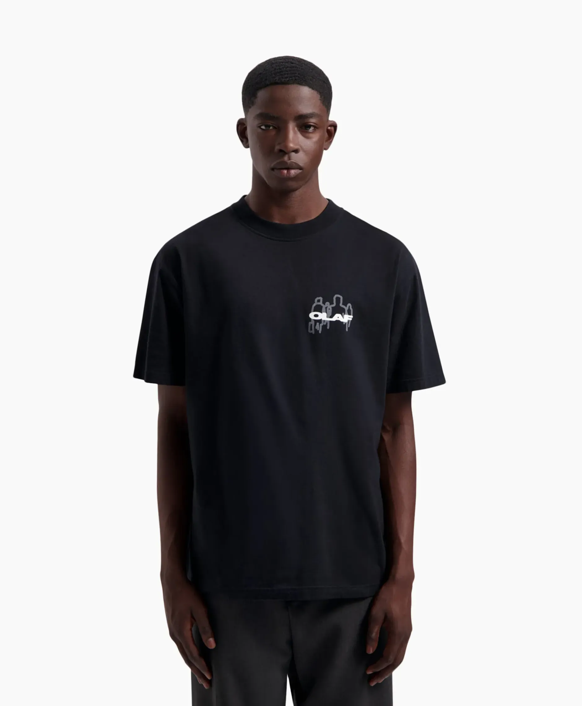 T-Shirt Transit Tee Zwart^Olaf Hussein