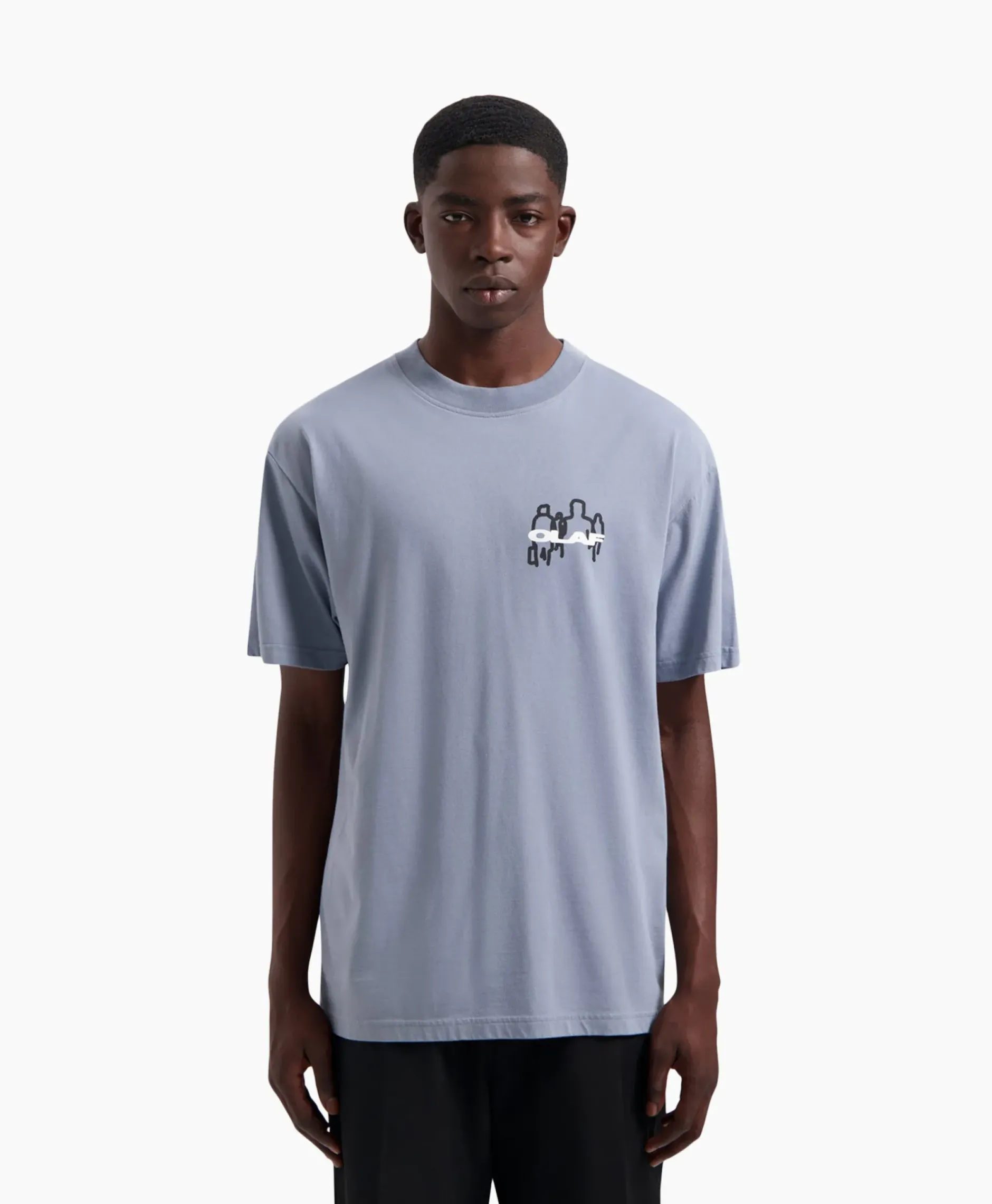 T-Shirt Transit Tee Blauw^Olaf Hussein Clearance