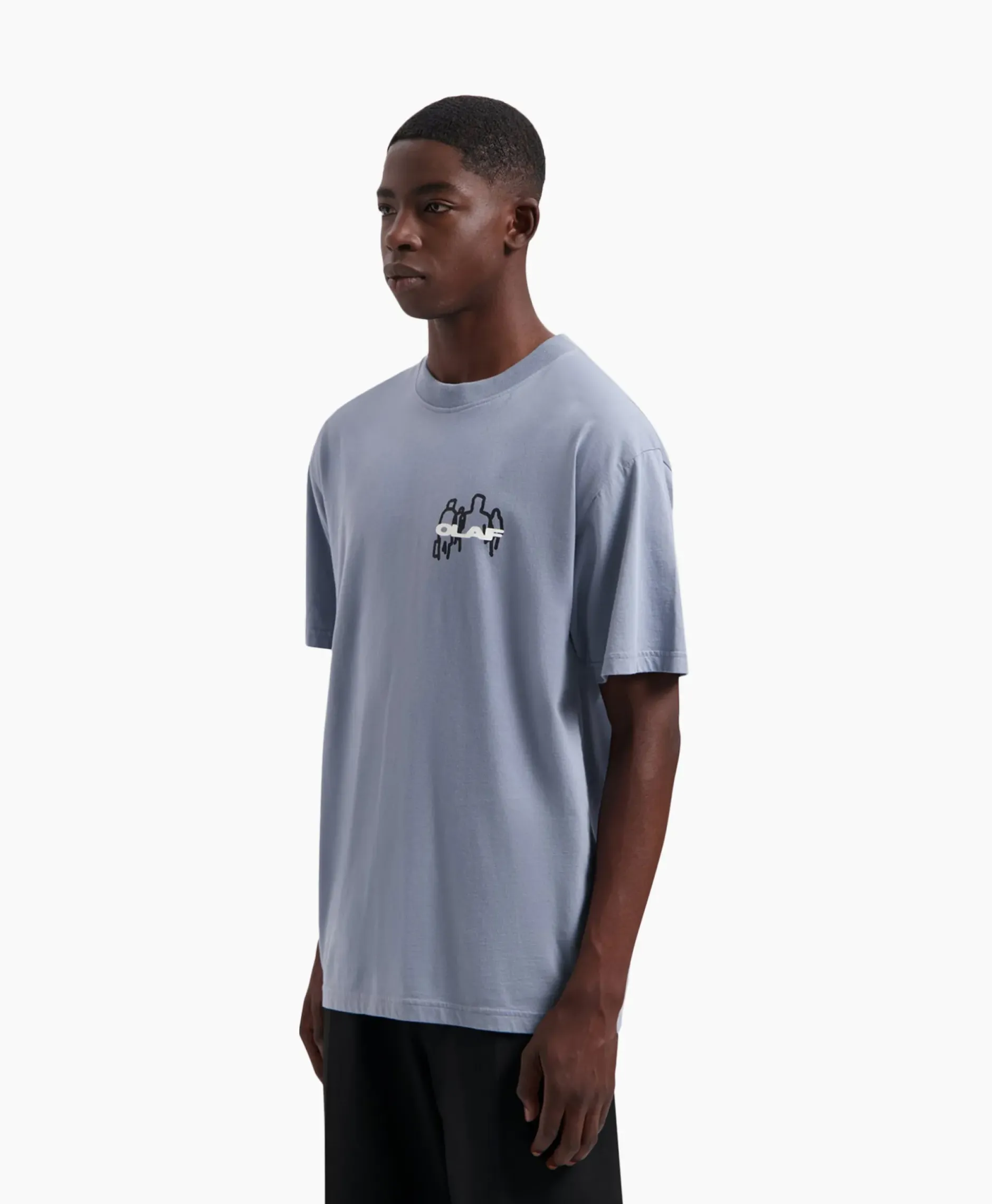 T-Shirt Transit Tee Blauw^Olaf Hussein Clearance