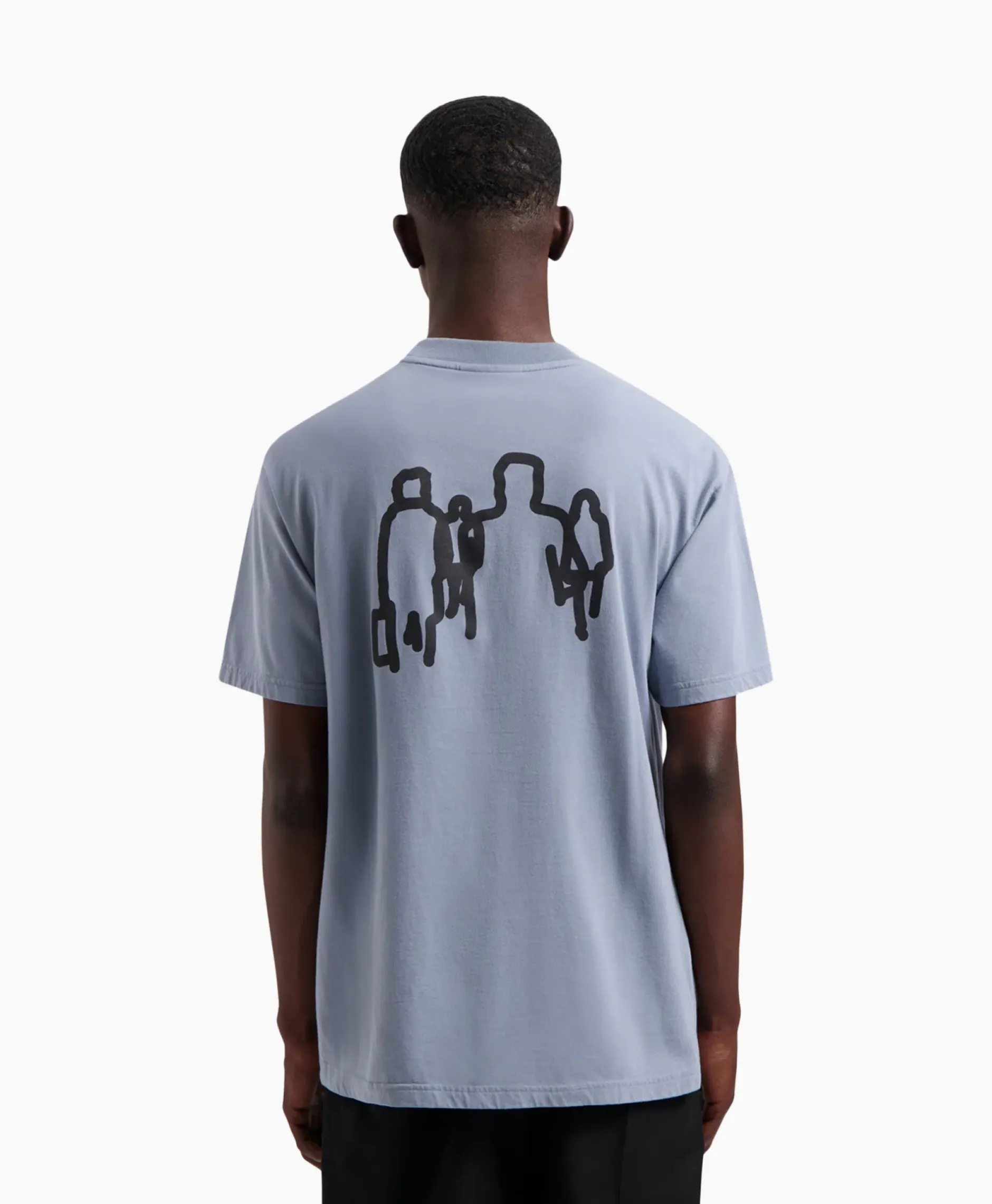 T-Shirt Transit Tee Blauw^Olaf Hussein Clearance