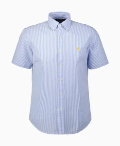 Overhemd Seersucker Short Sleeve Licht Blauw^Ralph Lauren Discount