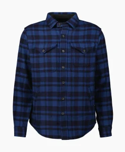 Overshirt Wool Blend Check Donker Blauw^Ralph Lauren Outlet