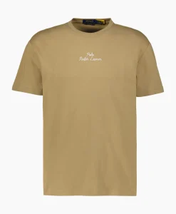 T-Shirt Korte Mouw Jersey Mid Logo Zand^Ralph Lauren Outlet