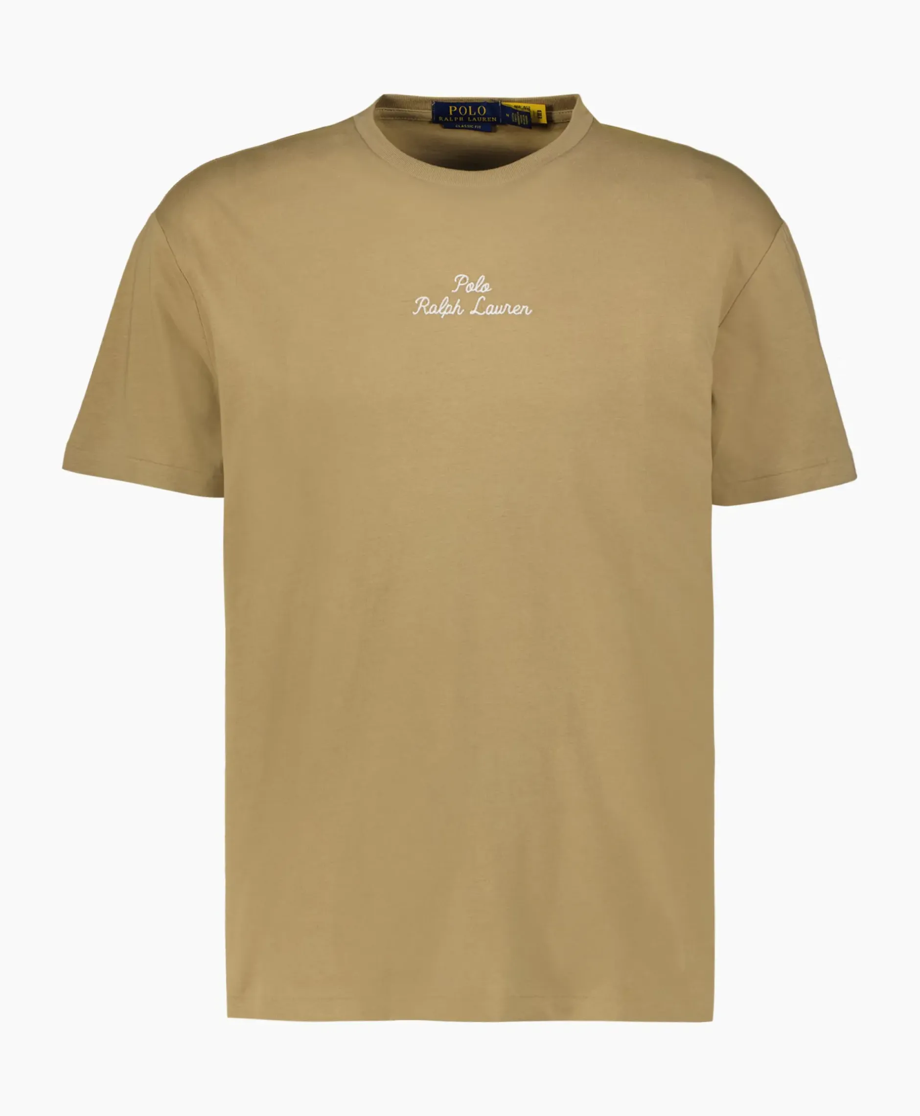 T-Shirt Korte Mouw Jersey Mid Logo Zand^Ralph Lauren Outlet