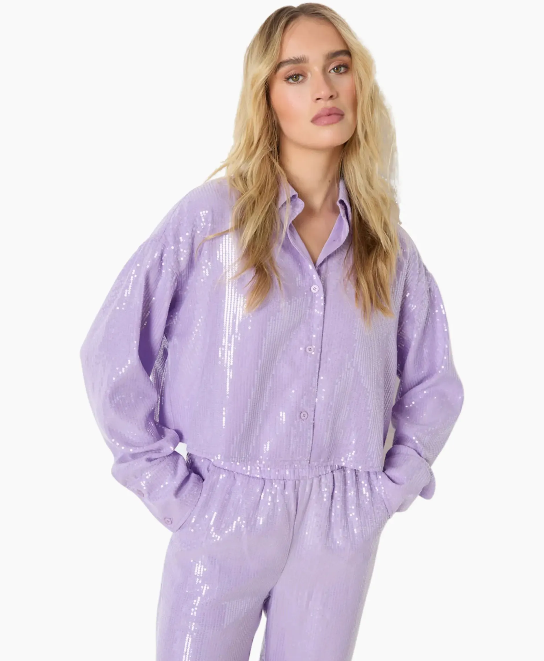 Blouse Cooper Paars^Refined Department Discount