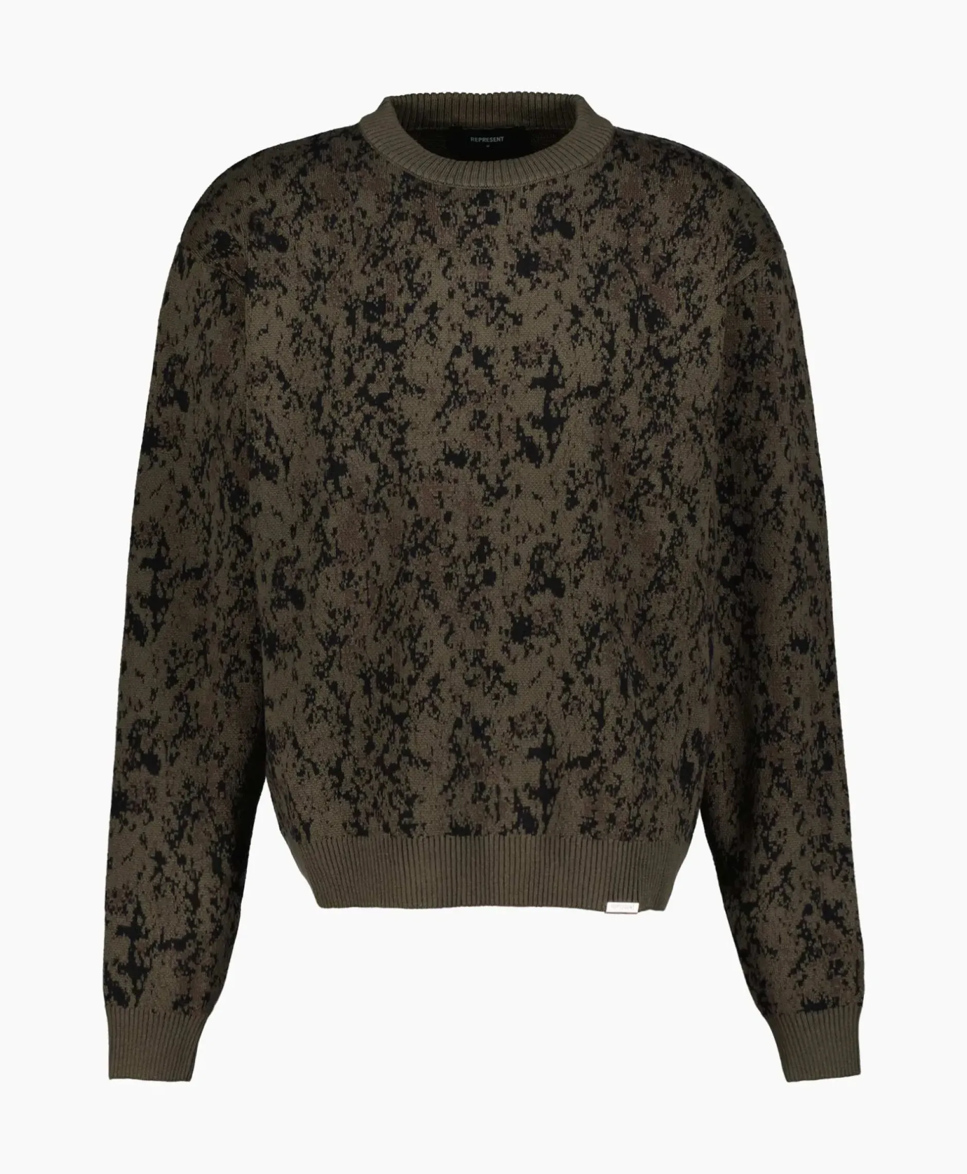Gebreide Trui Camo Groen^Represent