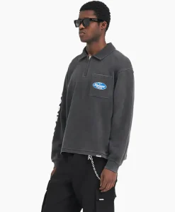Pullover Classic Part Quarter Zip Zwart^Represent Online