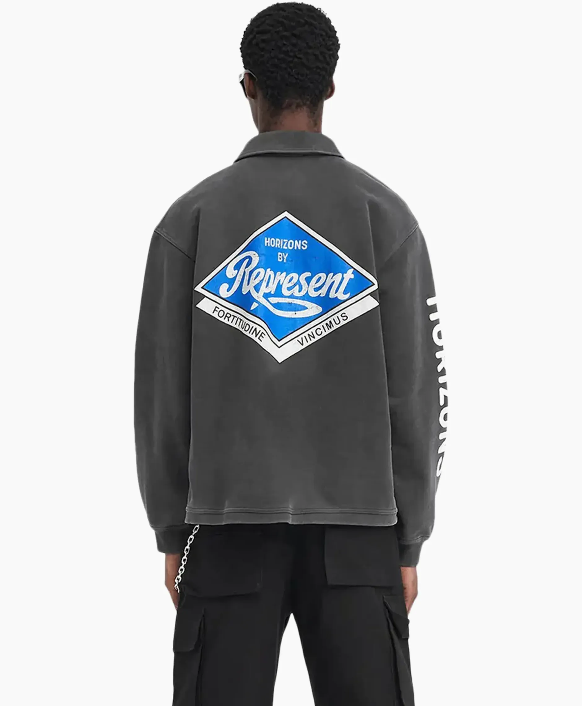 Pullover Classic Part Quarter Zip Zwart^Represent Online