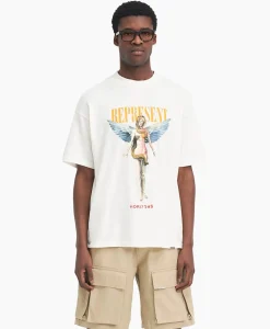 T-Shirt Korte Mouw Rebornoff White^Represent Sale