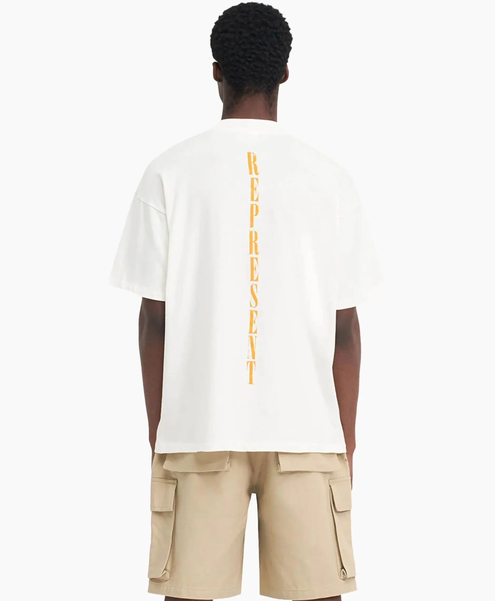 T-Shirt Korte Mouw Rebornoff White^Represent Sale