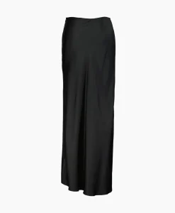 Rohe Midi Rok Long Satin Zwart^Róhe Outlet