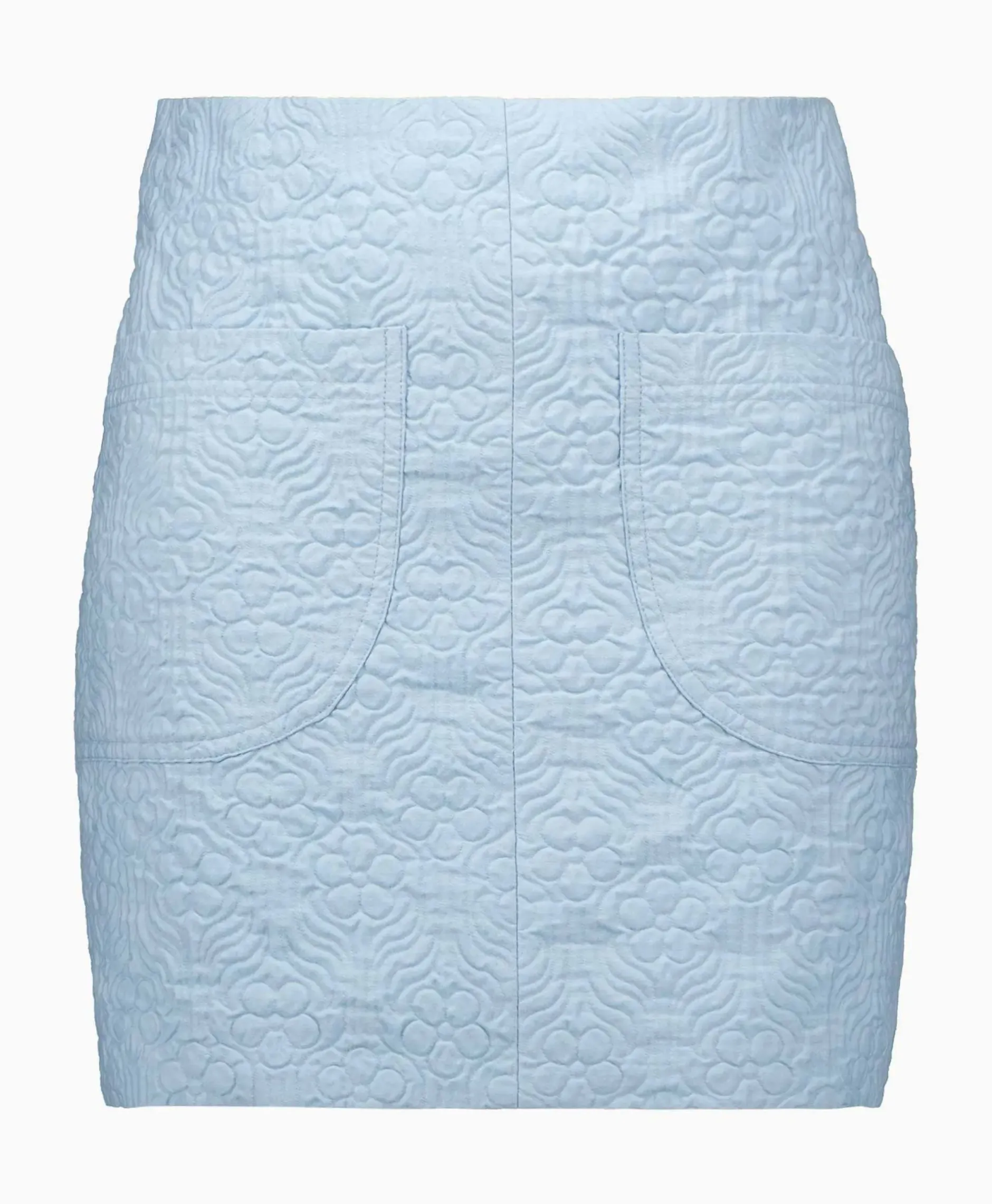 Rohe Minirok Short Jacquard Skirt Blauw^Róhe Sale