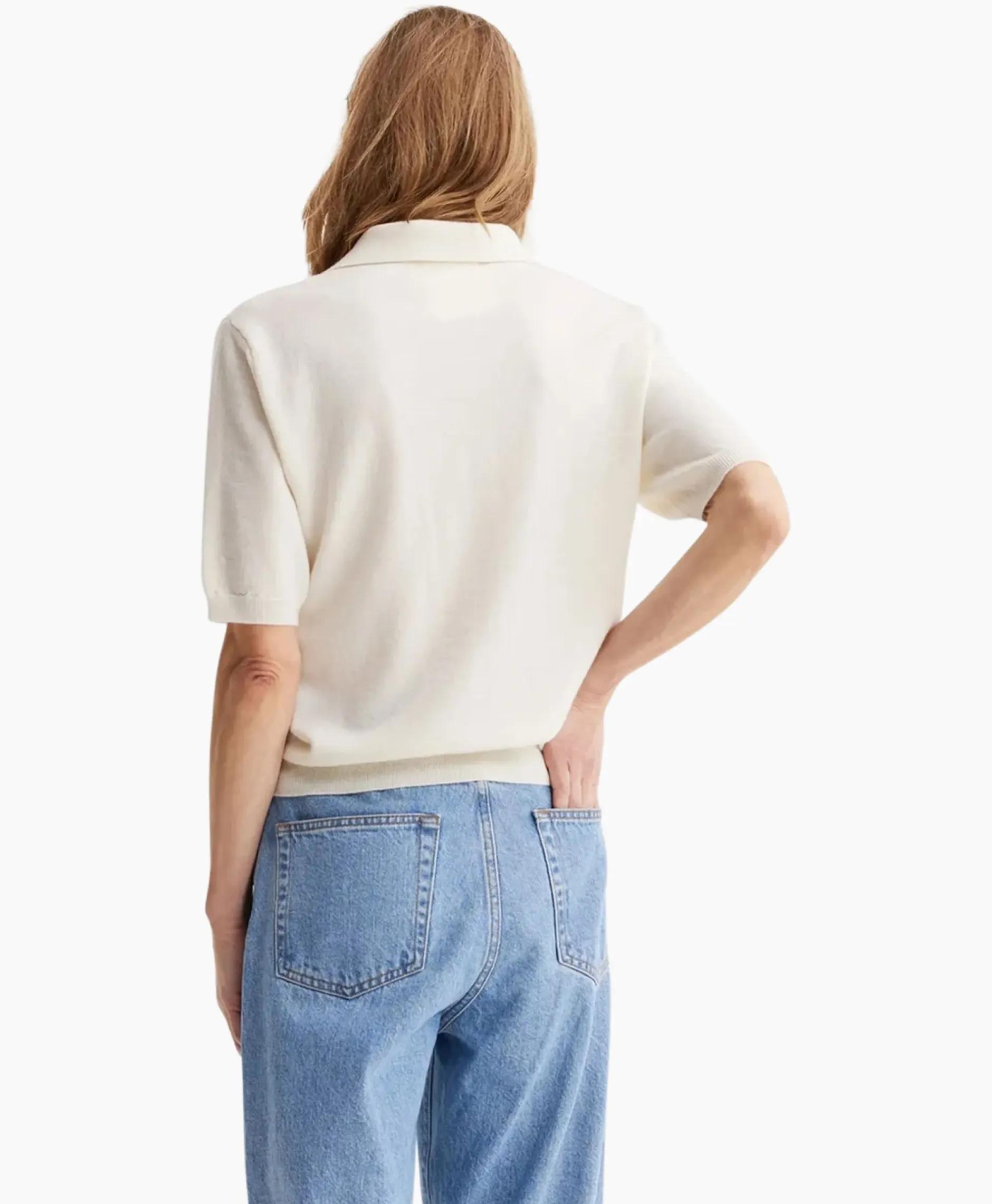 Rohe Polo Short Sleeve Knitted Ecru^Róhe Clearance