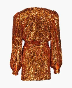 Mini Jurk Sequins Belted Oranje^Rotate Best