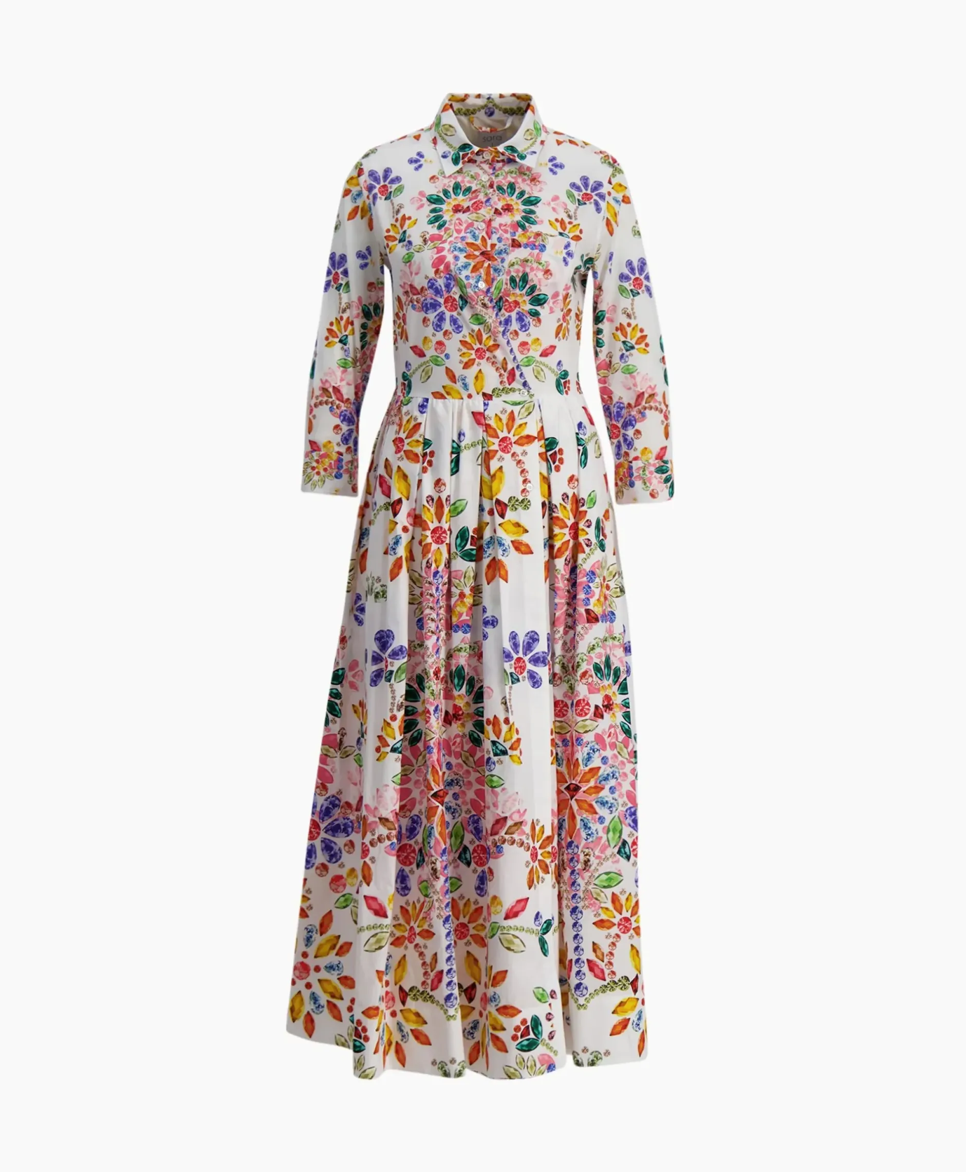 Midi Jurk Elenat Oranje^Sara Roka Sale