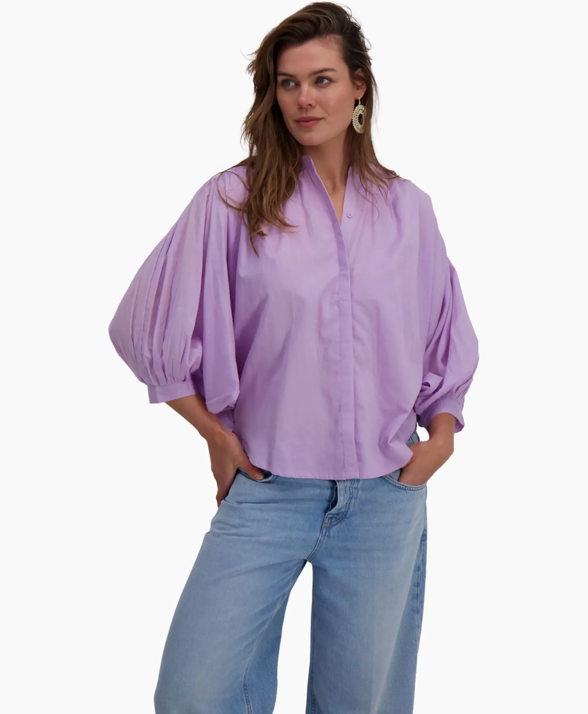 Blouse Balloon Lila^Sea Me Happy Hot