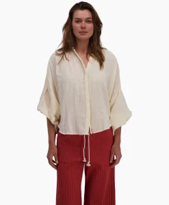Blouse Balloon Resort Beige^Sea Me Happy
