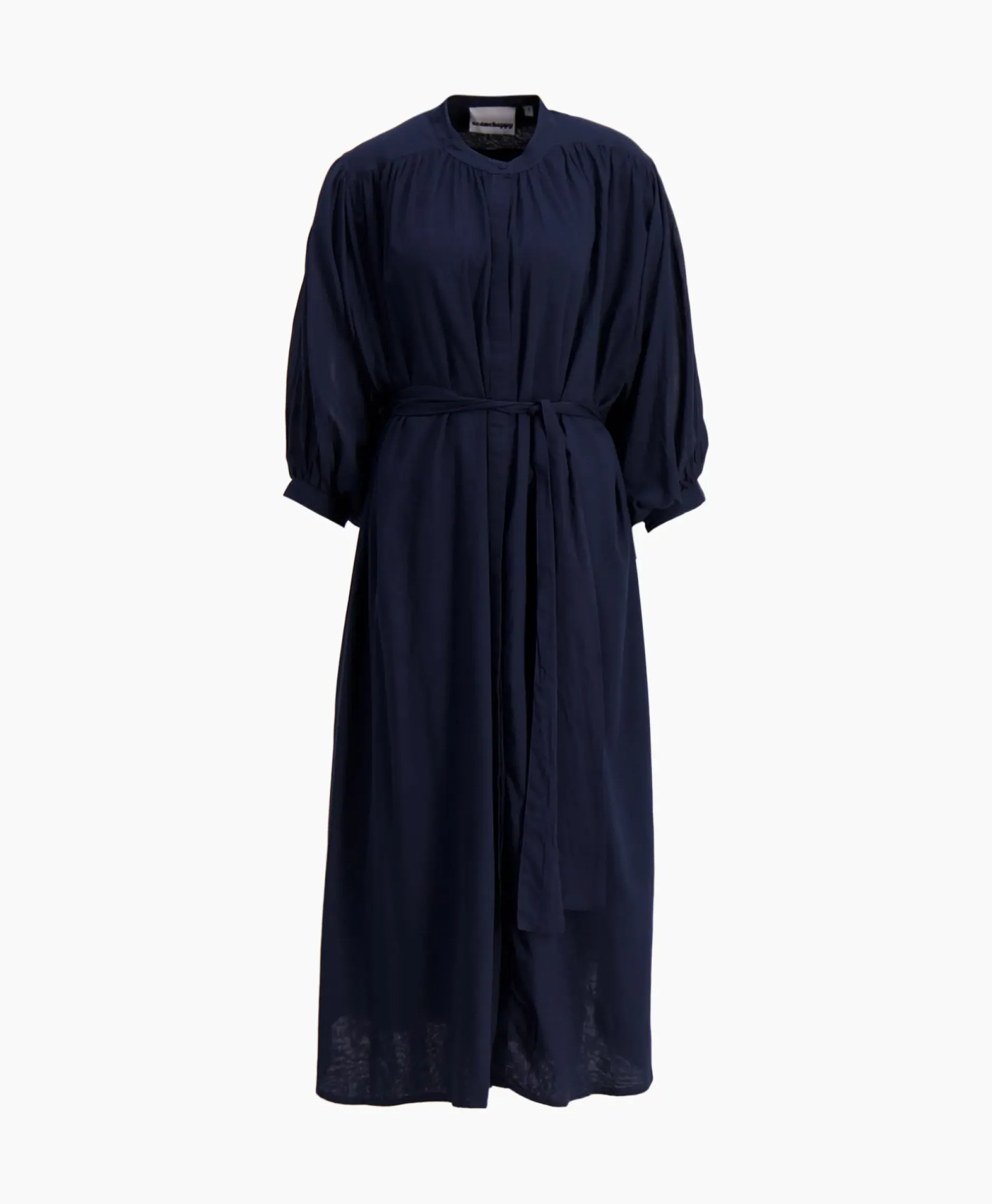 Maxi Jurk Balloon Long Double Layered Donker Blauw^Sea Me Happy Best