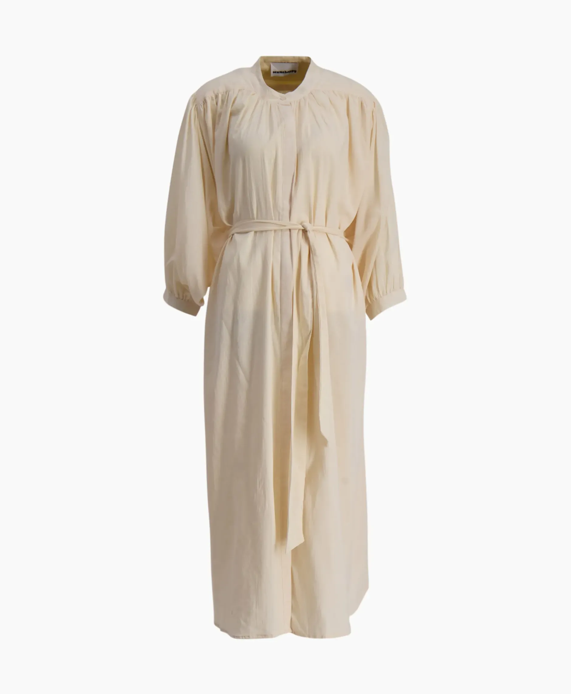 Maxi Jurk Balloon Long Double Layered Beige^Sea Me Happy Online