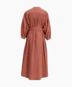 Maxi Jurk Balloon Long Double Layered Bruin^Sea Me Happy Outlet