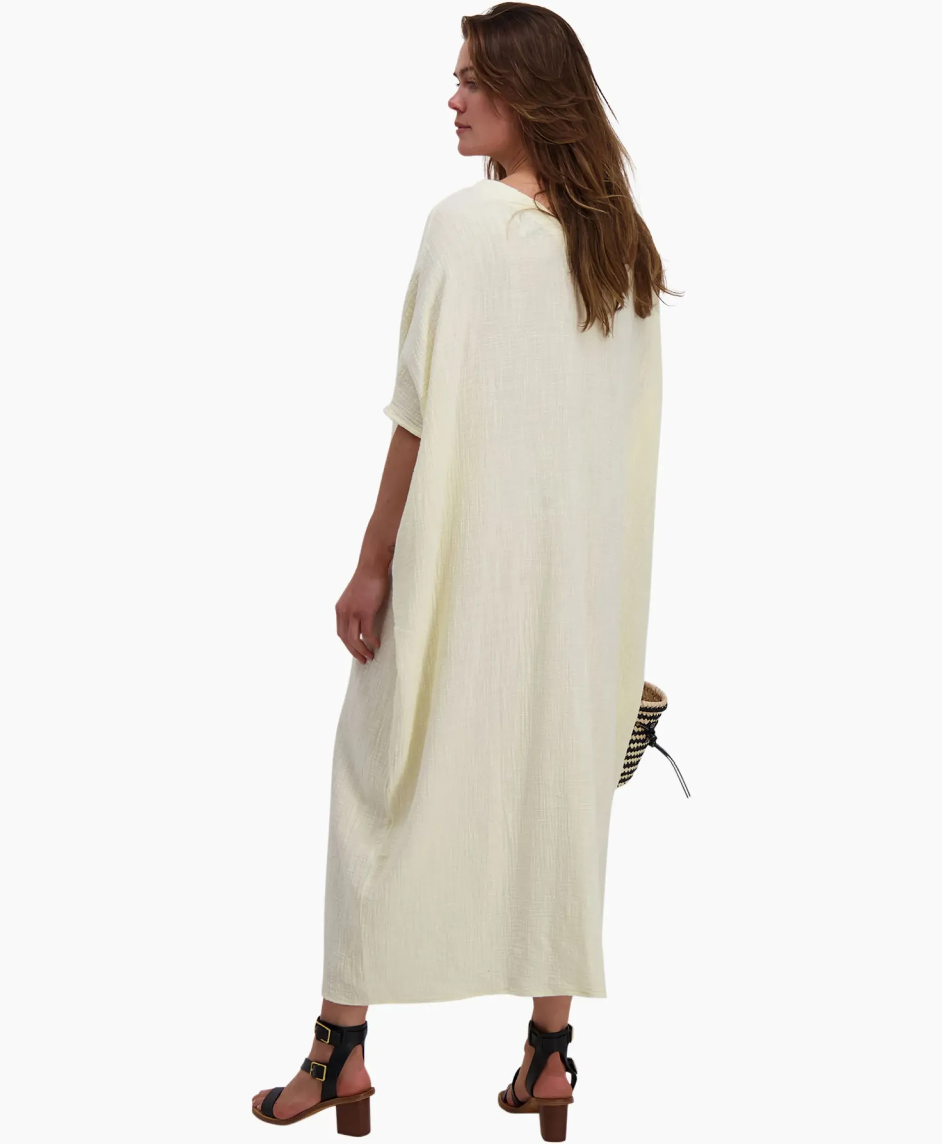 Maxi Jurk Monoi Bamboo Licht Geel^Sea Me Happy Sale