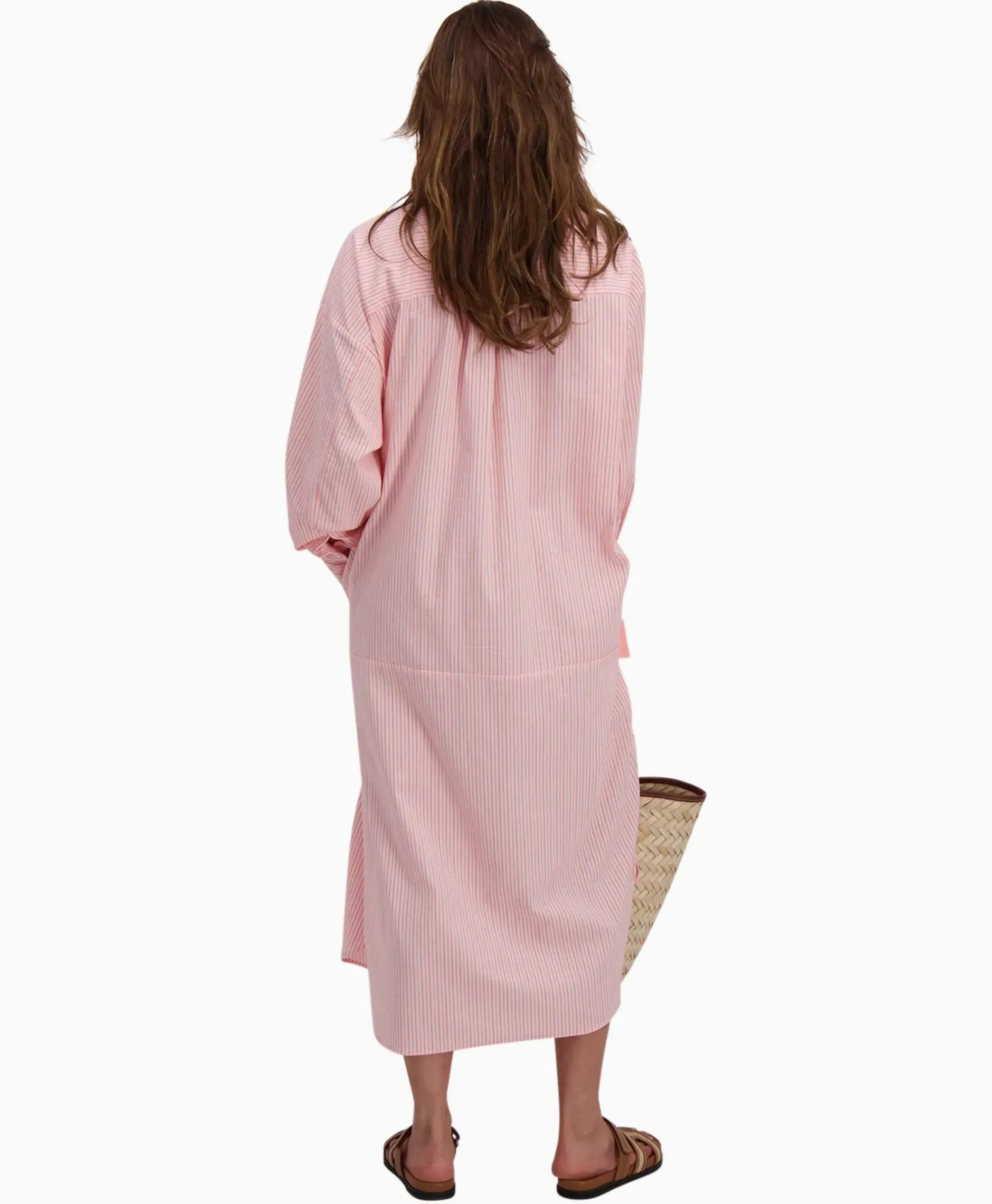 Maxi Jurk Penelope Woven Striped Rose^Sea Me Happy Discount