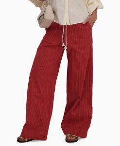 Pantalon Riley Woven Donker Rood^Sea Me Happy Hot