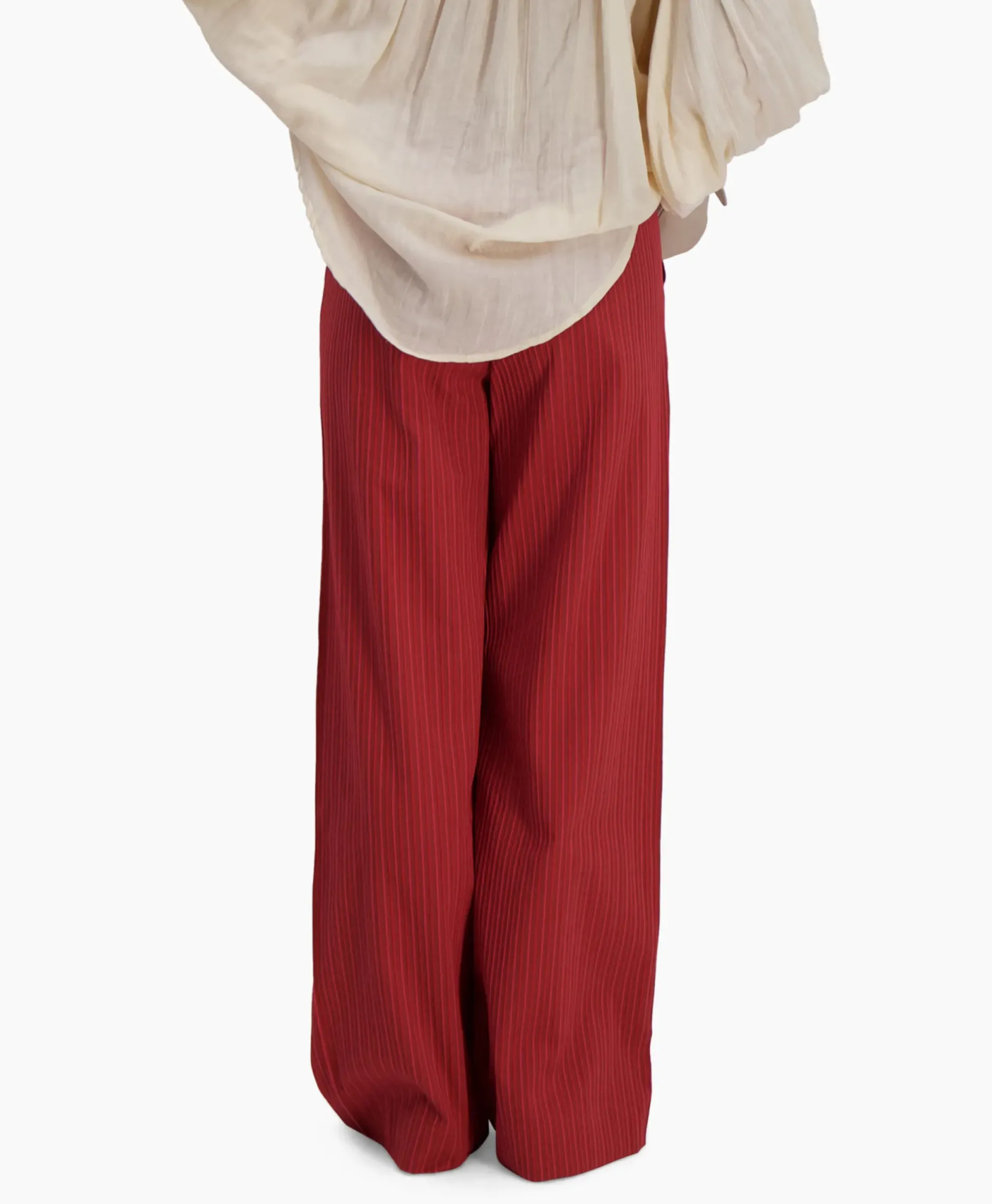 Pantalon Riley Woven Donker Rood^Sea Me Happy Hot