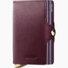Portemonnee Premium Twinwallet Dusk Rood^Secrid