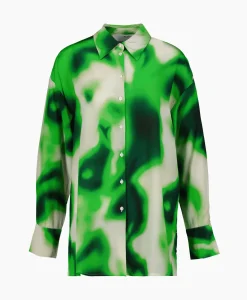 Blouse Claudine Ls Shirt B Groen^Selected Femme Hot