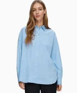 Blouse Dina-Sanni Ls Shirt Noos Blauw^Selected Femme New