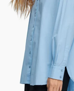 Blouse Dina-Sanni Ls Shirt Noos Blauw^Selected Femme New