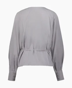 Blouse Jolie Ls Wrap Top Ex Grijs^Selected Femme Hot