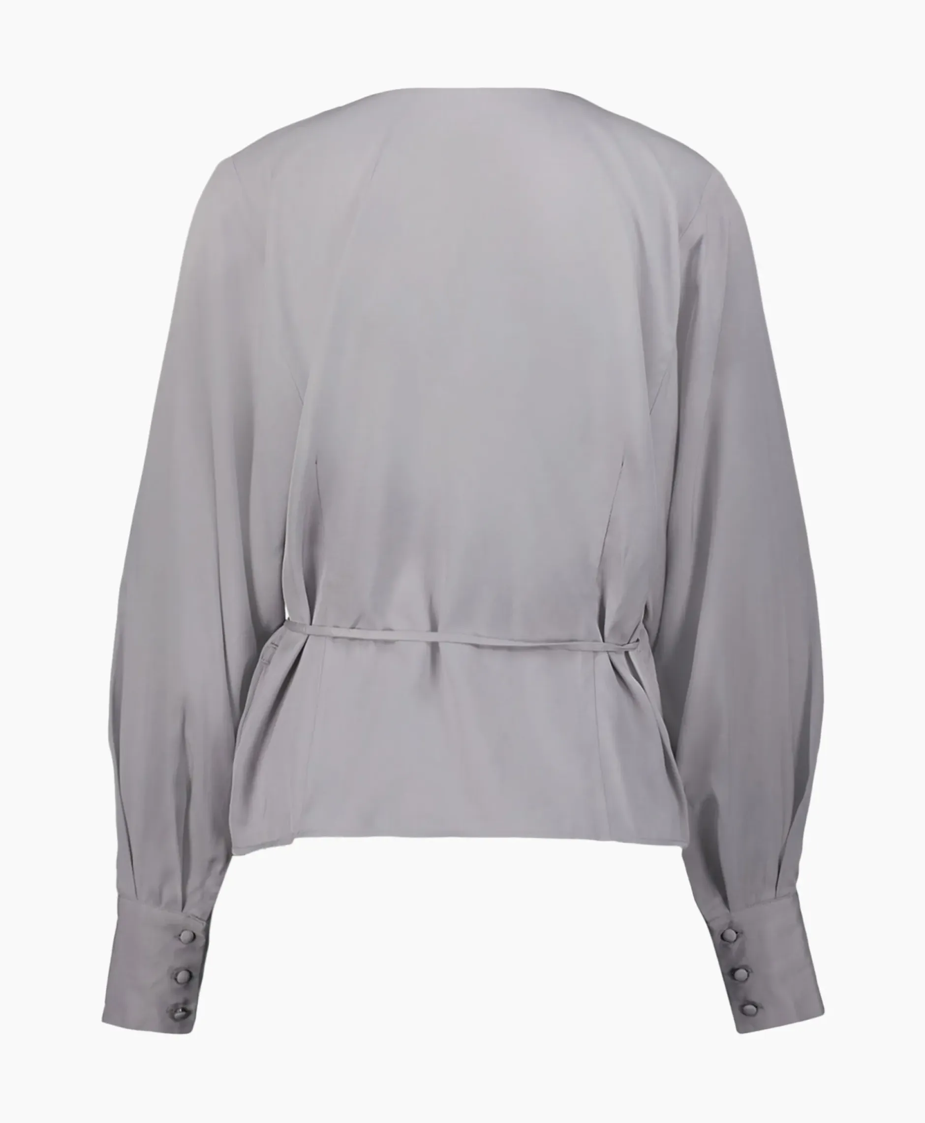 Blouse Jolie Ls Wrap Top Ex Grijs^Selected Femme Hot